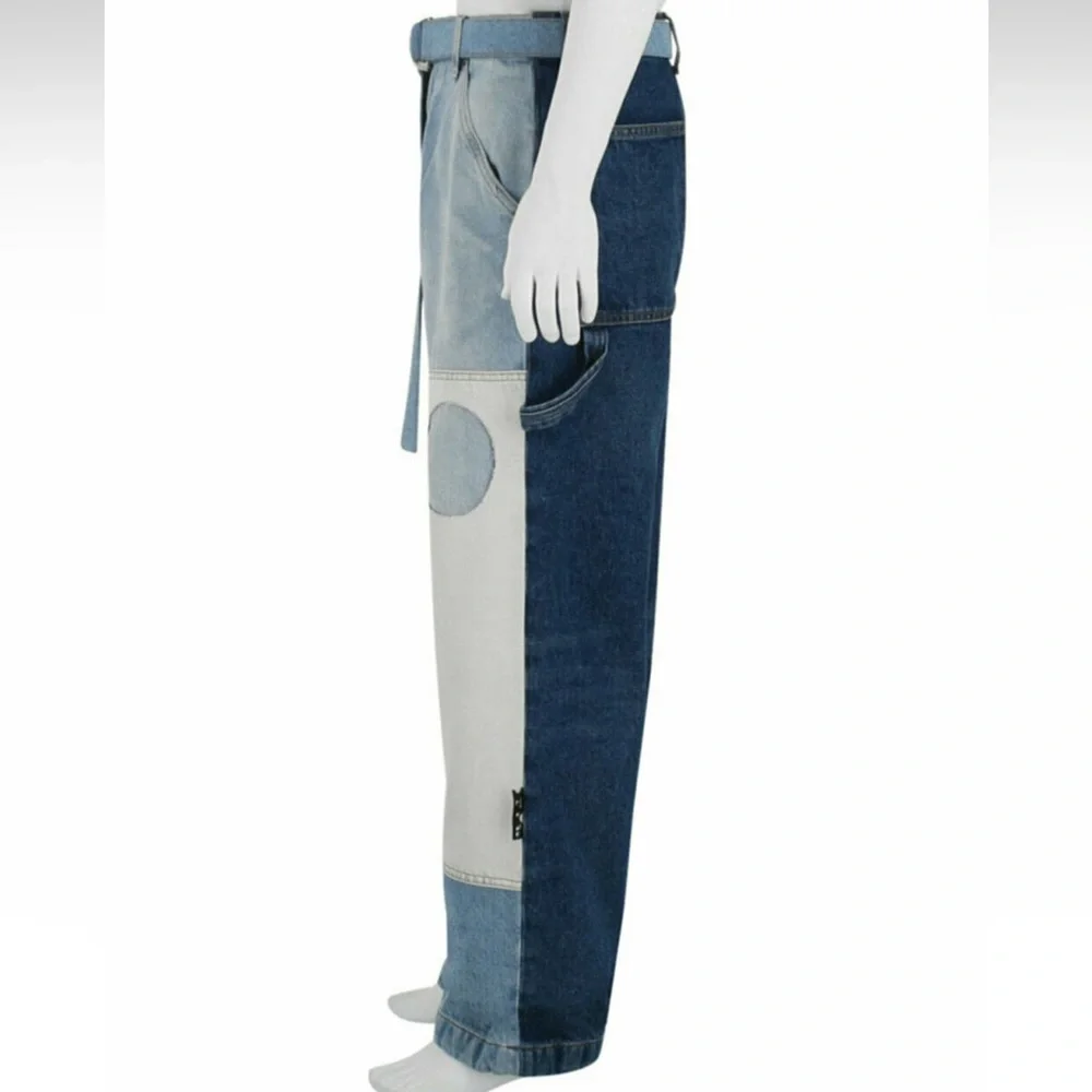 Off-White Printed Patchwork Jeans - Picture 3 of 3